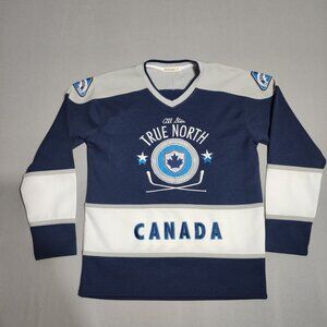 Canada All Star True North Hockey Jersey Boy's size M (10-12) blue&white colour